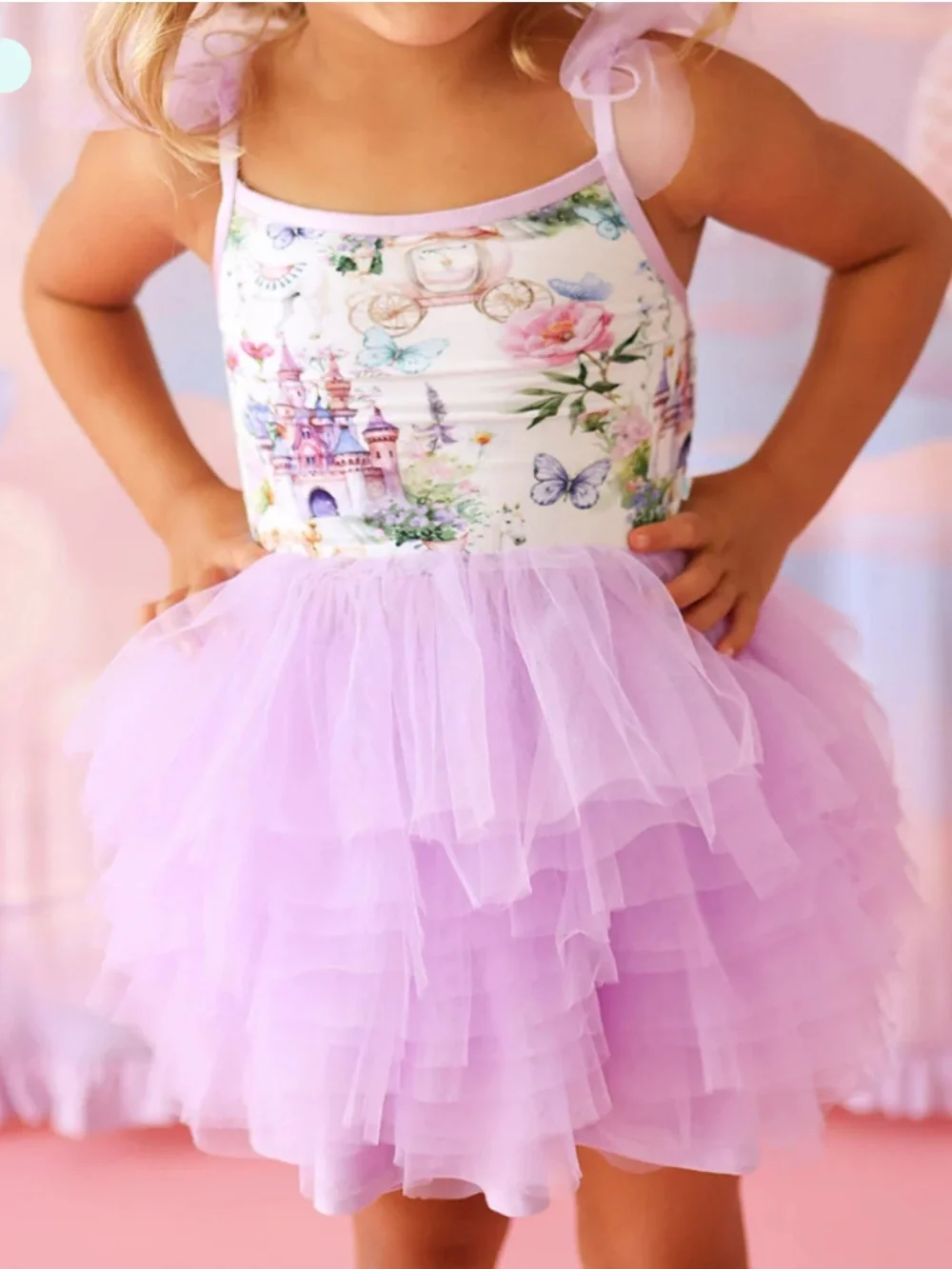 Posh Peanut Katrina Tulle Smocked Dress